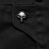 Low-Waist Gothic Women's Shorts with Side Lacing