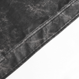 Male Black Faux Leather Vest with Zipper Closure