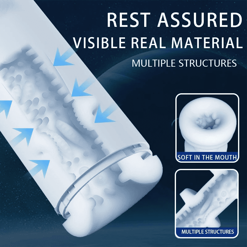 Male Masturbation Toys / Telescopic Vibration Machine for Blowjob