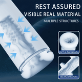 Male Masturbation Toys / Telescopic Vibration Machine for Blowjob