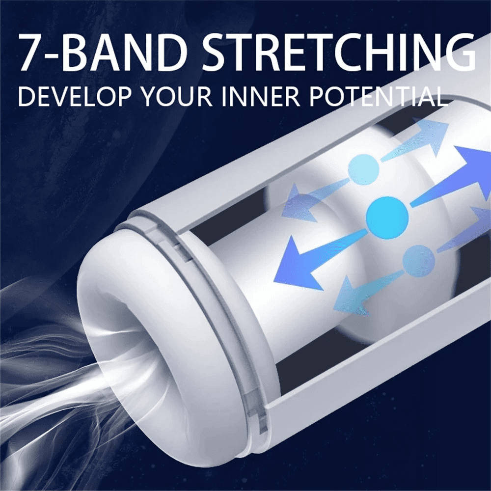 Male Masturbation Toys / Telescopic Vibration Machine for Blowjob