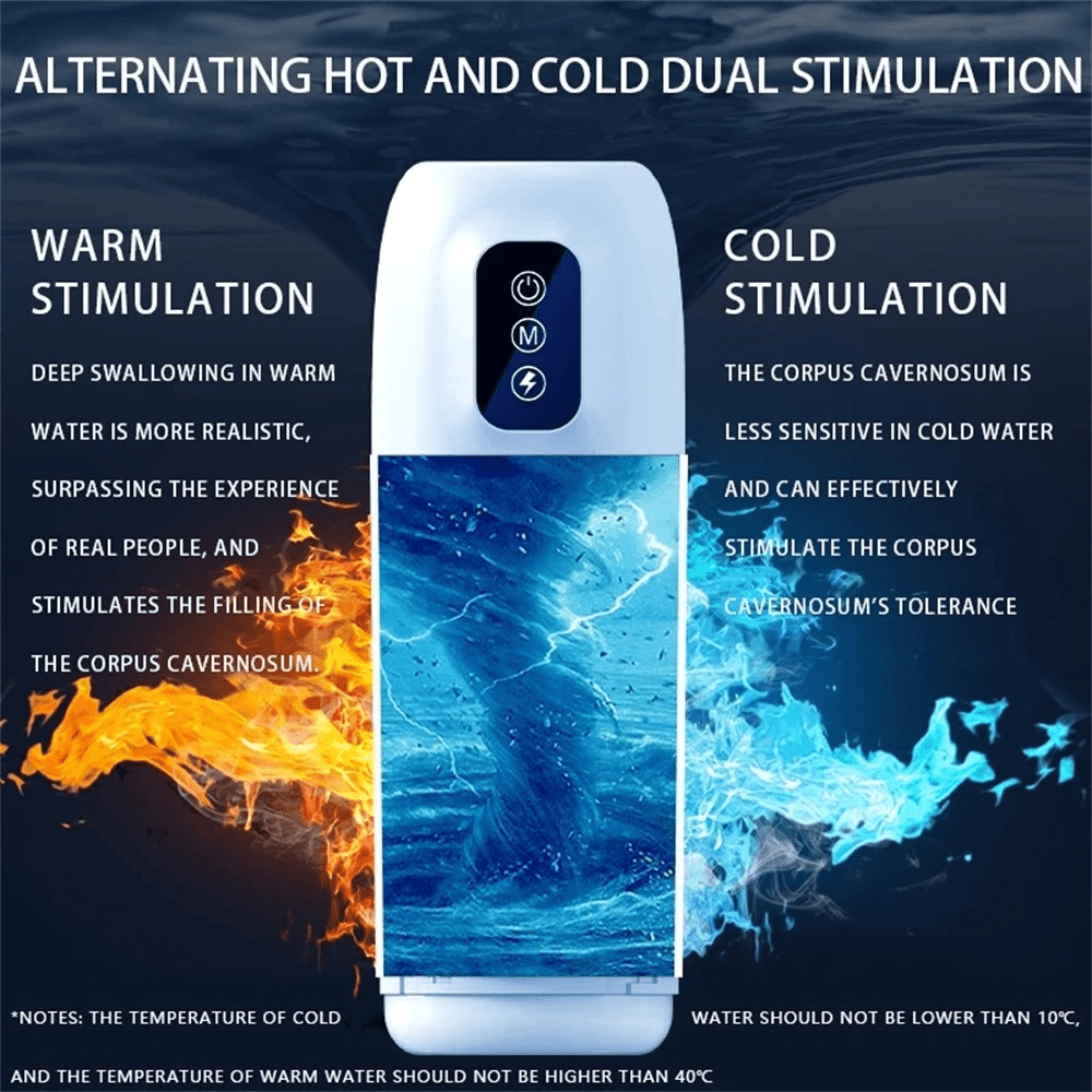 Male Masturbation Toys / Telescopic Vibration Machine for Blowjob