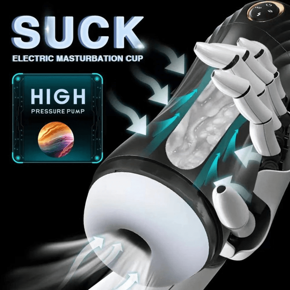 Male Masturbator with Automatic Sucking / Silicone Blowjob Sex Machine
