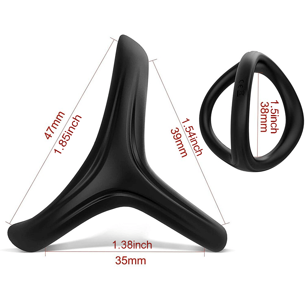 High Elastic Dual Cock Ring / Silicone Penis Ring / Sex Toys for Men - EVE's SECRETS