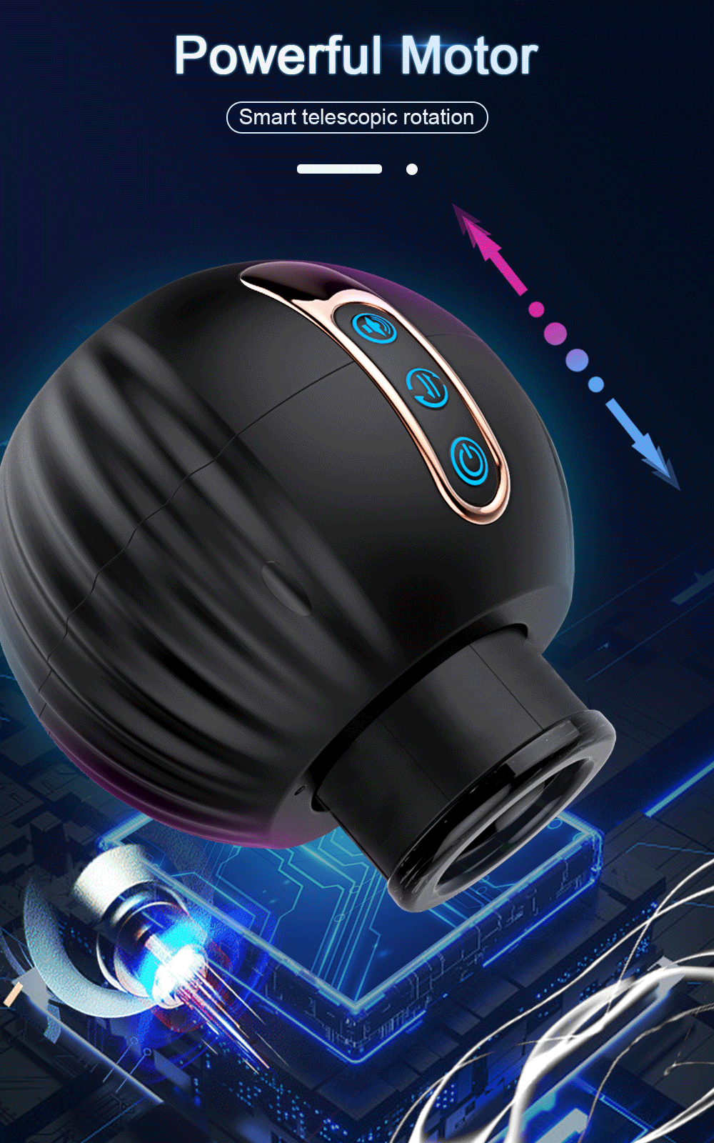 Male Telescopic Masturbator / Blowjob Sex Machine / Adult Sex Toy for Men - EVE's SECRETS