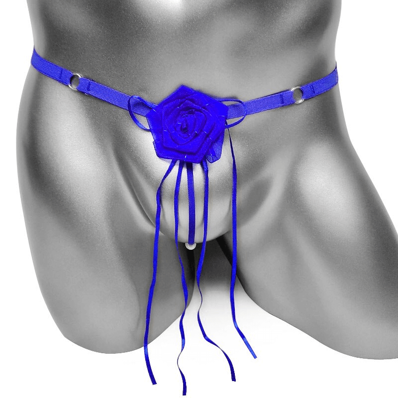Male Underpants with Flower / Erotic Low Rise Lingerie for Adult - EVE's SECRETS