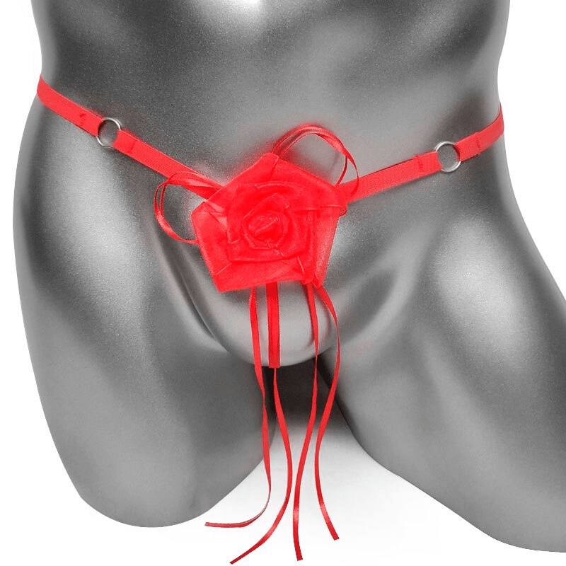 Male Underpants with Flower / Erotic Low Rise Lingerie for Adult - EVE's SECRETS
