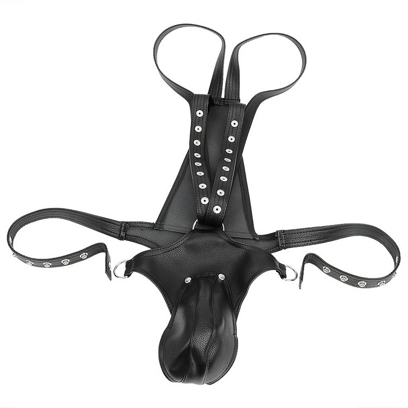 Men's BDSM Body Harness with Open Crotch Function / Sexy Fetish Bondage - EVE's SECRETS