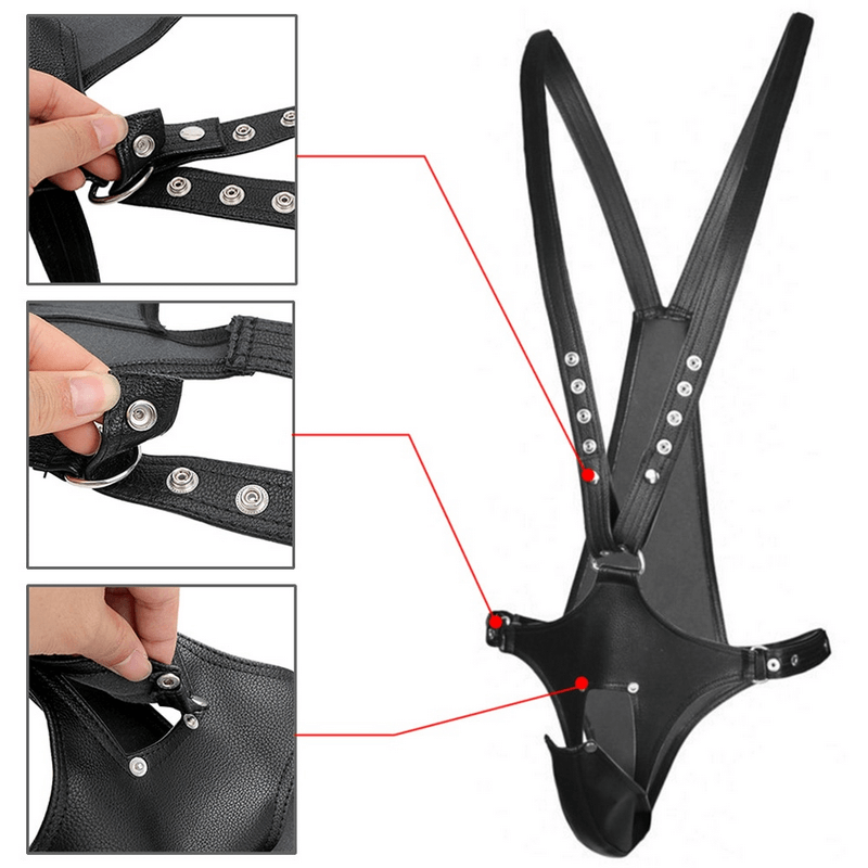 Men's BDSM Body Harness with Open Crotch Function / Sexy Fetish Bondage - EVE's SECRETS