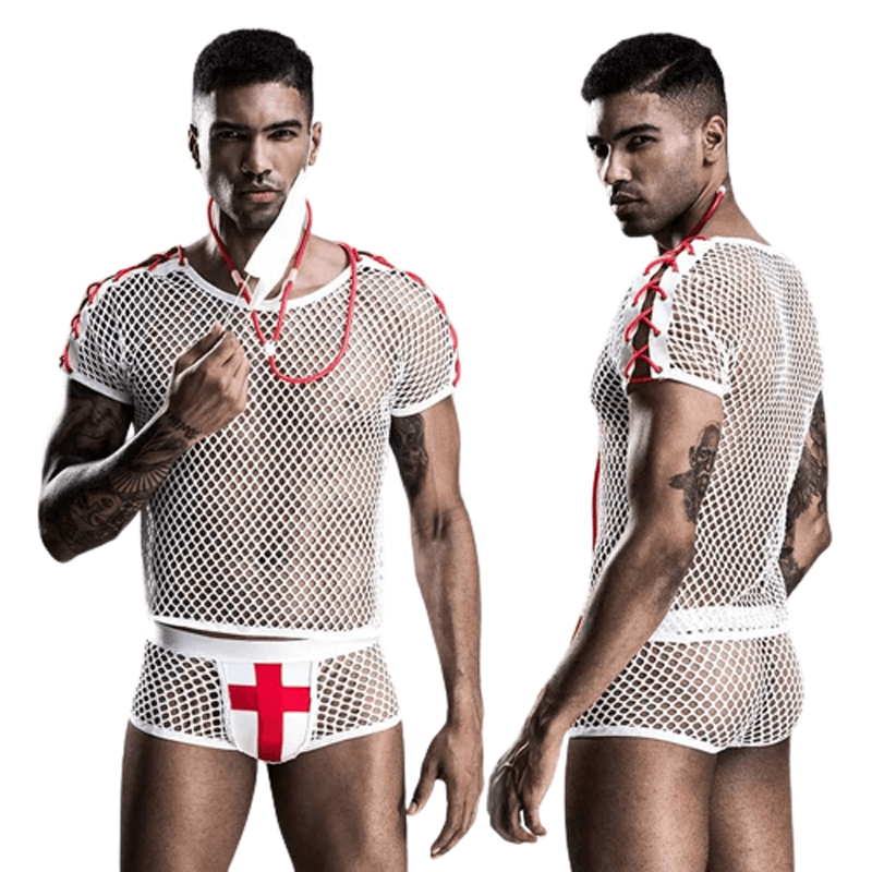 Men's Doctor Erotic Uniform / Mesh Erotic Cosplay Underwear - EVE's SECRETS