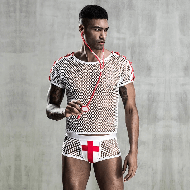 Men's Doctor Erotic Uniform / Mesh Erotic Cosplay Underwear - EVE's SECRETS