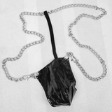 Men's Faux Leather Underwear / Sexy Lingerie with Metal Chain - EVE's SECRETS