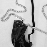 Men's Faux Leather Underwear / Sexy Lingerie with Metal Chain - EVE's SECRETS