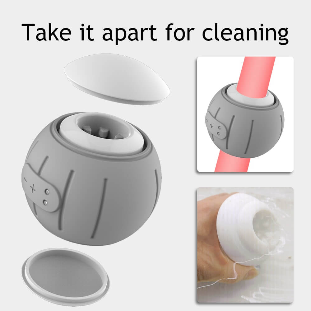Men's Gray Cup Maturbator / Male Silicone Penis Vibrators / Adult Sex Toys - EVE's SECRETS