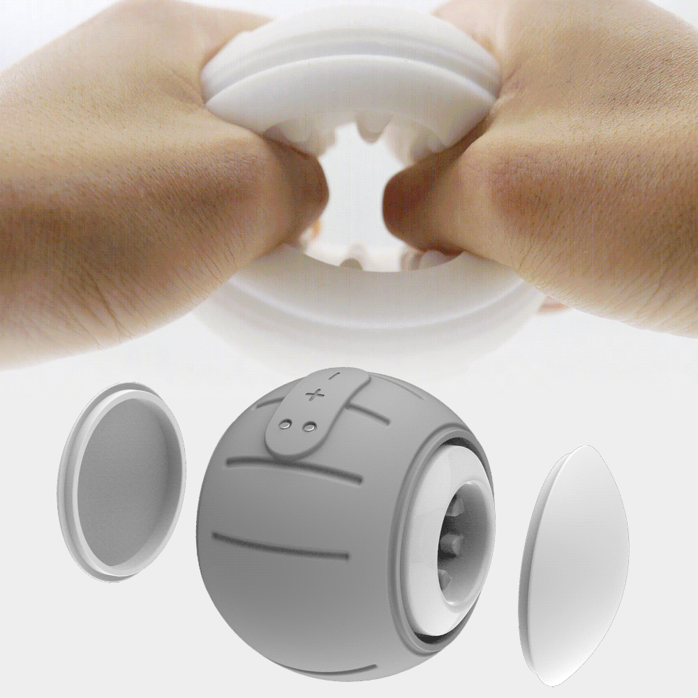 Men's Gray Cup Maturbator / Male Silicone Penis Vibrators / Adult Sex Toys - EVE's SECRETS