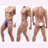 Men's Mesh Transparent Briefs / Low Rise G-Strings with Elastic Waistband / Male Sexy Underwear - EVE's SECRETS