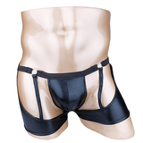 Homme Fesses Ouvertes Culottes Lingerie / Sous-vêtement Cuir Verni / Bikini Slip Boxers