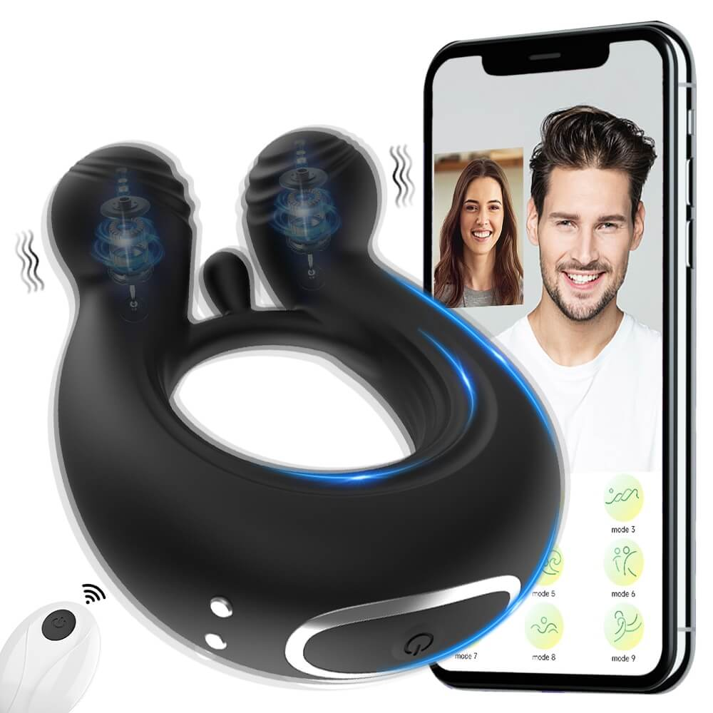Men's Remote Vibrators / Silicone Penis Ring Masturbator / App Controlled Sex Toys - EVE's SECRETS