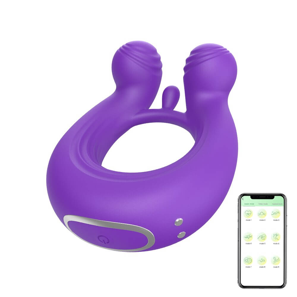 Men's Remote Vibrators / Silicone Penis Ring Masturbator / App Controlled Sex Toys - EVE's SECRETS