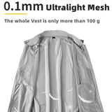 Men's See-Through Sleeveless Jacket / Sexy Lightweight Outdoor Zipper Vest / Male Outfits - EVE's SECRETS