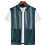 Men's See-Through Sleeveless Jacket / Sexy Lightweight Outdoor Zipper Vest / Male Outfits - EVE's SECRETS
