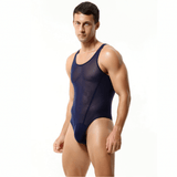 Men's Underwear / Sexy Mesh Bodysuit / Breathable Undershirt for Male - EVE's SECRETS