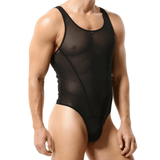 Men's Underwear / Sexy Mesh Bodysuit / Breathable Undershirt for Male - EVE's SECRETS