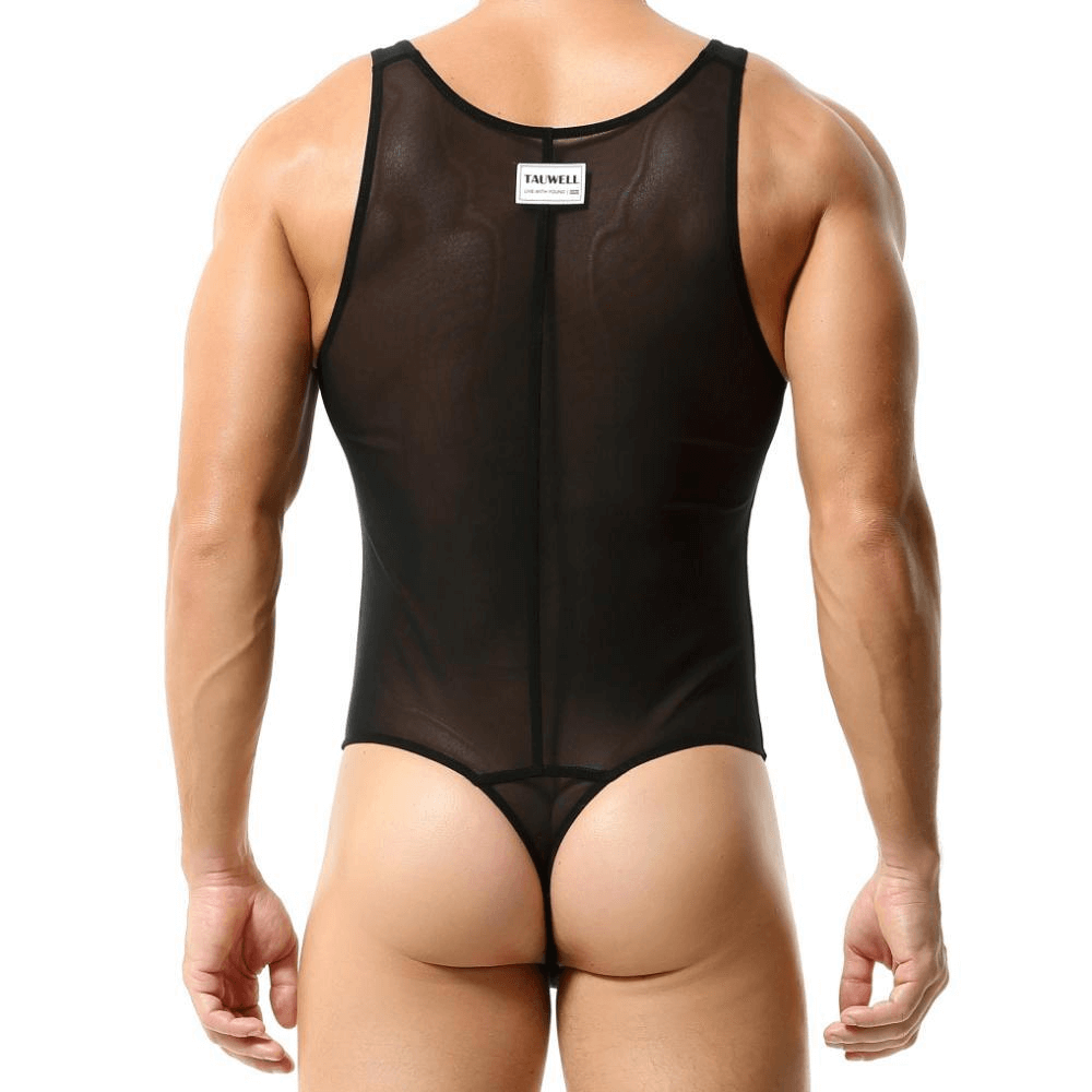Men's Underwear / Sexy Mesh Bodysuit / Breathable Undershirt for Male - EVE's SECRETS
