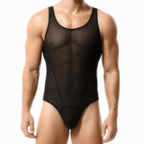 Men's Underwear / Sexy Mesh Bodysuit / Breathable Undershirt for Male - EVE's SECRETS