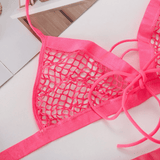 Mesh Erotic Lingerie Set for Women / Sexy Bra and Panty / Transparent Polyester Underwear - EVE's SECRETS