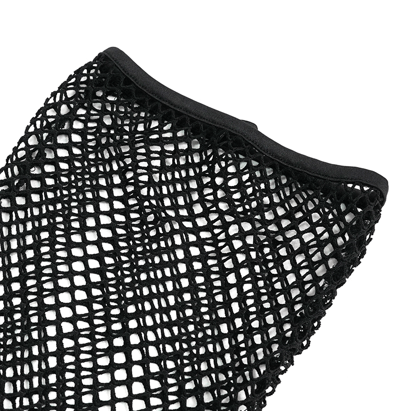 Mesh High Collar Bodysuit / Men's Sexy Bodysuit With Gloves