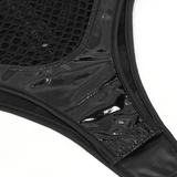 Mesh Patent Leather Bodysuit With Studs And Choker
