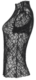 Mesh Skull Short-Sleeved Punk Women's T-Shirt