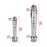 Metal Anal Dildo with 7 Holes Side Opening / Adult Sex Toy for Couples - EVE's SECRETS