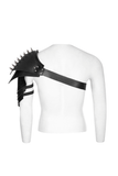 Metal-buckled Strap for Punk Armor with Spiked Shoulder