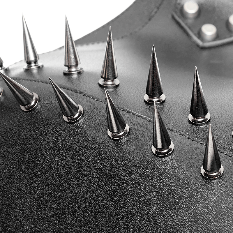 Metal-buckled Strap for Punk Armor with Spiked Shoulder