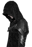 Metal-buckled Strap for Punk Armor with Spiked Shoulder