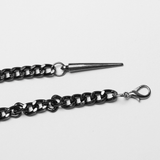 Metal Chain Harness with Rivet Accents for Bold Look