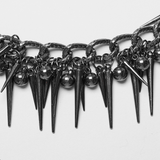 Metal Waist Chain for an Edgy Look with Rivet Accents
