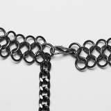 Metal Waist Chain for an Edgy Look with Rivet Accents