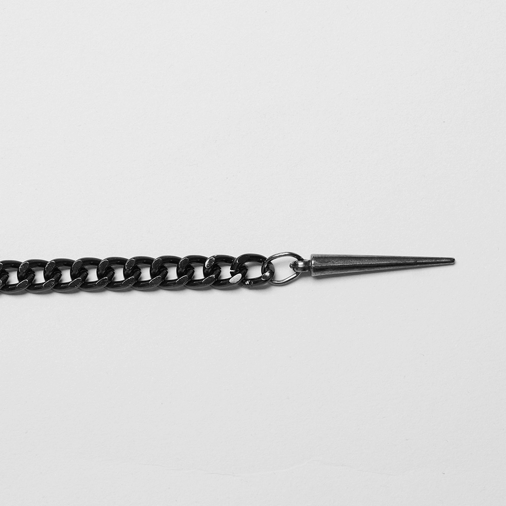 Metal Waist Chain for an Edgy Look with Rivet Accents