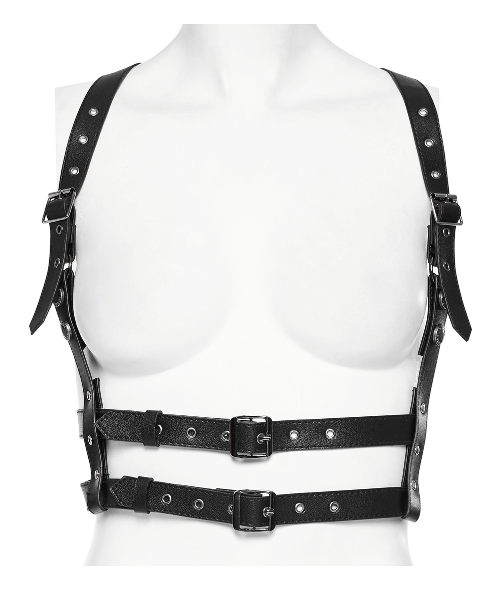 Modifiable Punk PU Leather Y-Shaped Shoulder Straps