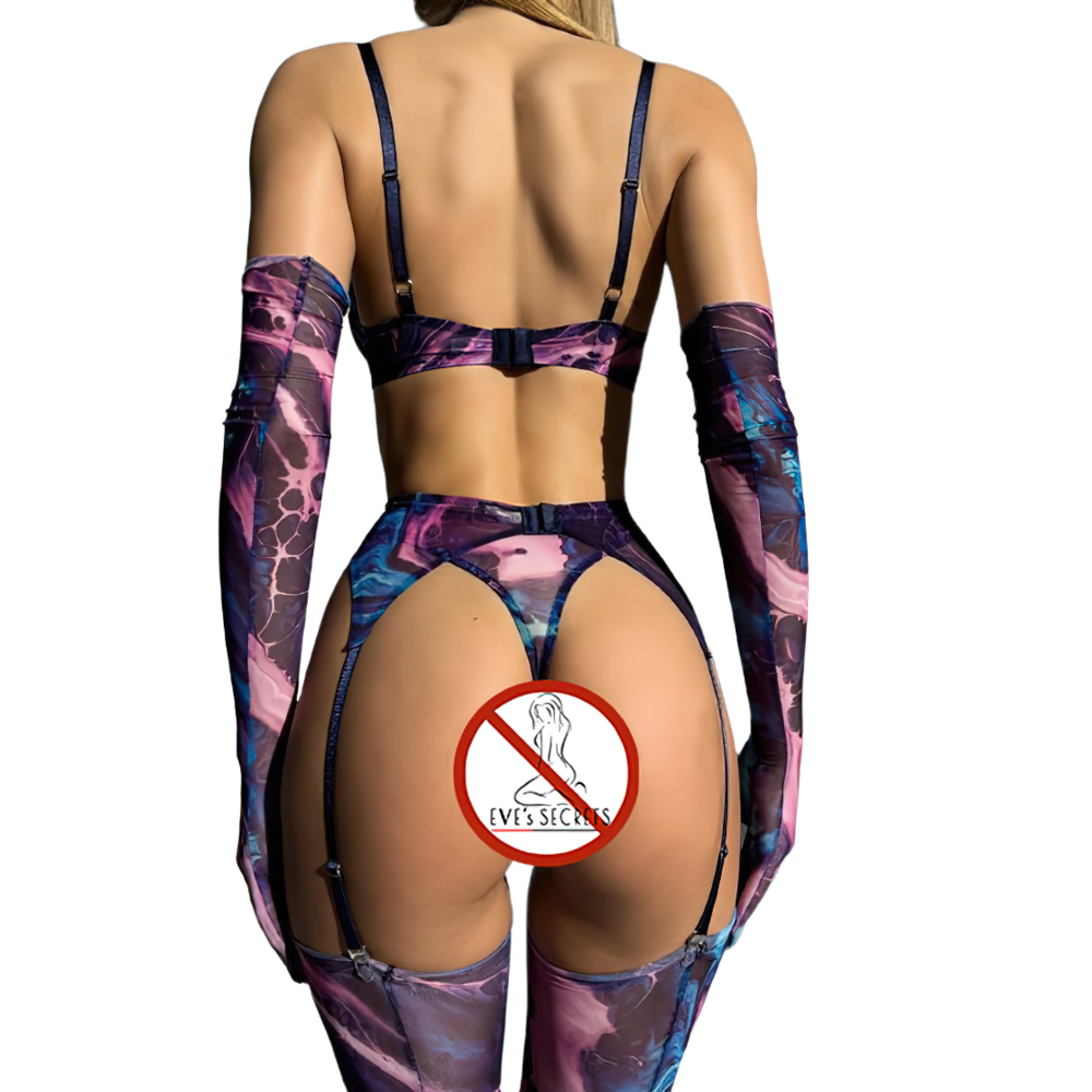 Multicolor Erotic Women's Lingerie / Sexy Female Bra Sets / Intimate Mesh Outfits - EVE's SECRETS