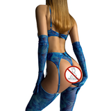 Multicolor Erotic Women's Lingerie / Sexy Female Bra Sets / Intimate Mesh Outfits - EVE's SECRETS