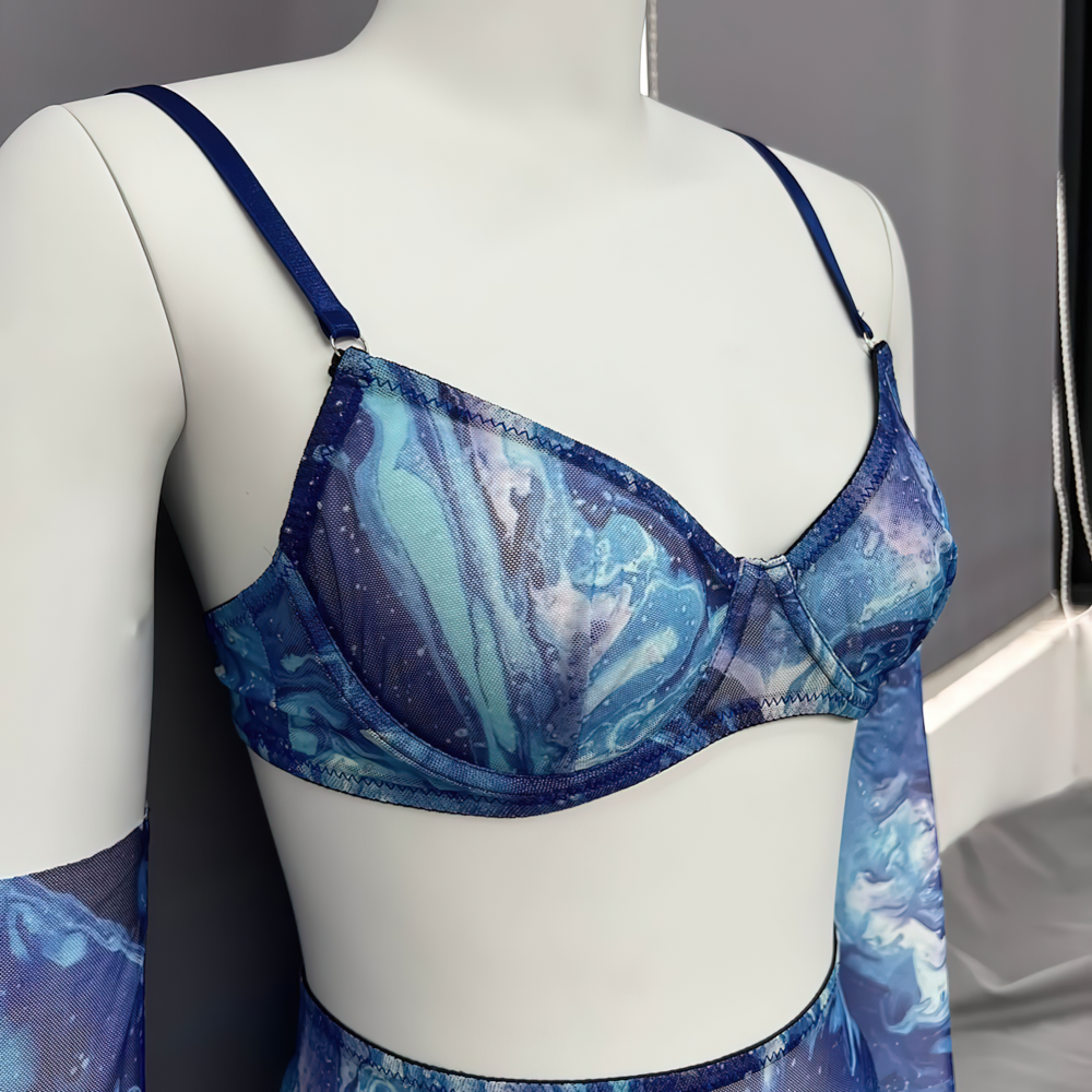 Multicolor Erotic Women's Lingerie / Sexy Female Bra Sets / Intimate Mesh Outfits - EVE's SECRETS