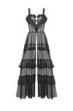 Mysterious and Romantic Lace Dress with Victorian Flair
