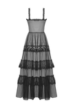 Mysterious and Romantic Lace Dress with Victorian Flair