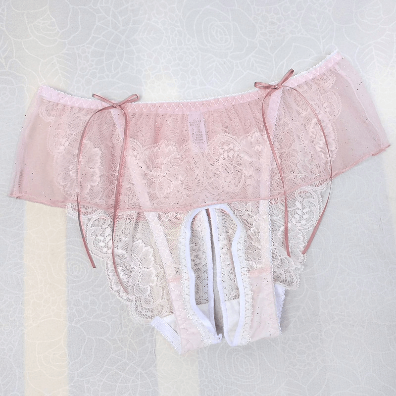 Open Crotch Panties For Men / Sexy See-Through Lingerie / Male Briefs with Low-Rise - EVE's SECRETS