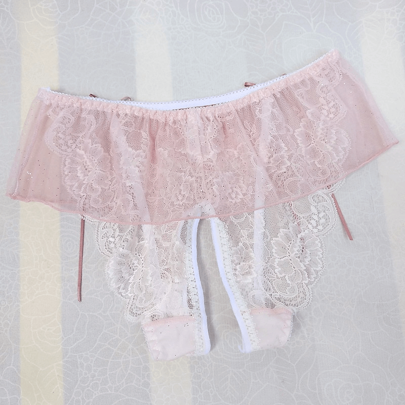 Open Crotch Panties For Men / Sexy See-Through Lingerie / Male Briefs with Low-Rise - EVE's SECRETS
