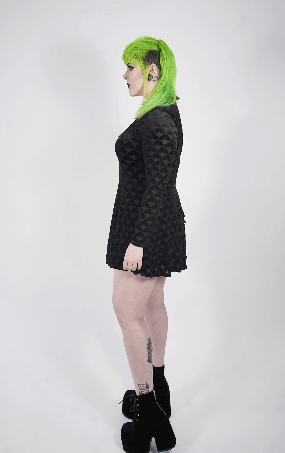 Opulent Velvet Gothic Women's Dress with Vine Cutout